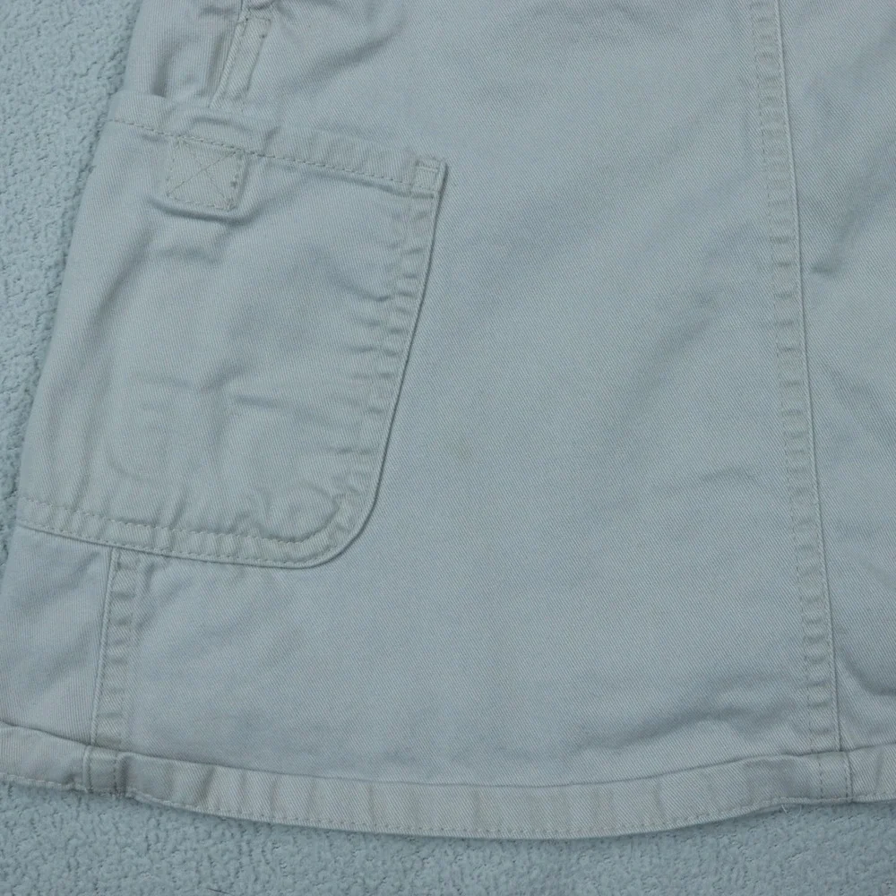 VTG OshKosh B'gosh‎ Jumper Dress Tan Kids 5T Embroidered Floral Twill Overall